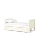 Mia 4 Piece Cotbed with Dresser Changer, Wardrobe, and Essential Fibre Mattress Set- White image number 4